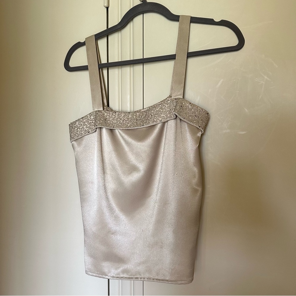 Nolan Miller Vintage Beaded Silky Blouse